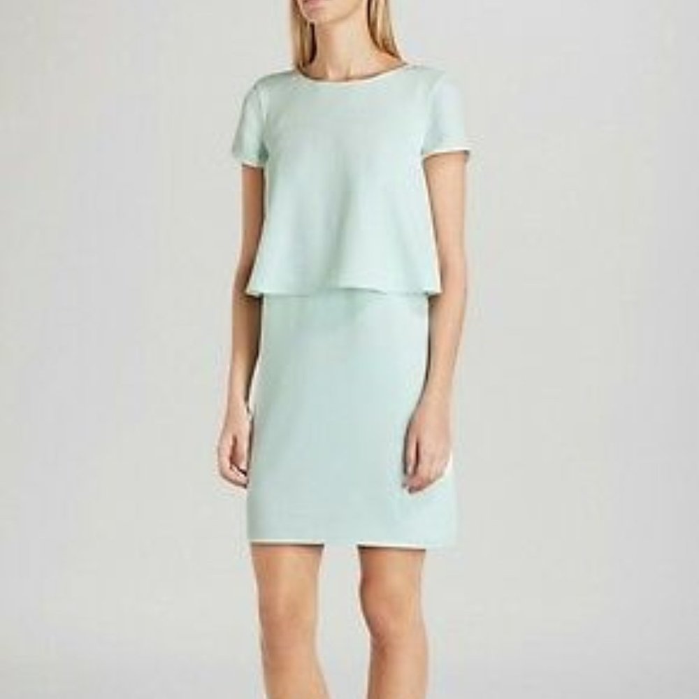 Ted Baker Pannsie Layered Shift Dress Mint Green Size Small